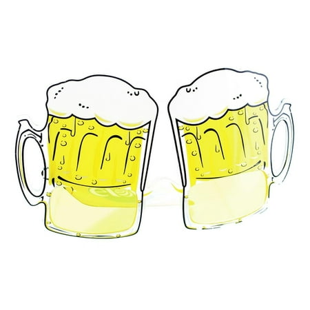Beer Mug Yellow Adult Costume Glasses