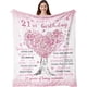thumbnail image 1 of LHSHID 21st Birthday Gifts for Her 21st Birthday Decorations 21 Year Old Birthday Gifts Gifts for 21st Birthday Female Best Gifts for 21 Year Old 21st Birthday Gift Ideas Blanket 40"x50", 1 of 7