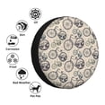thumbnail image 4 of Logiee Compass And Mountains In Bicycle Wheels Print Spare Tire Cover, Universal Wheel Protectors,Waterproof Dust-Proof UV Sun Wheel Tire Cover,Fit for SUV, RV, Travel Trailer, Truck-16 inch, 4 of 6