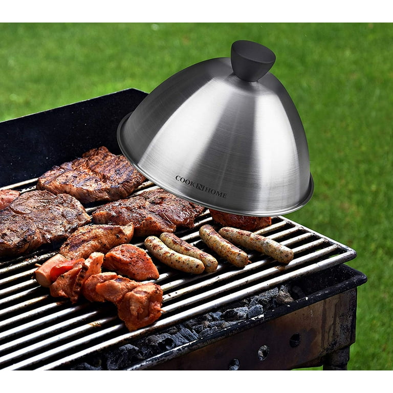 Cook N Home Stainless Steel Lid Griddle Accessories inches