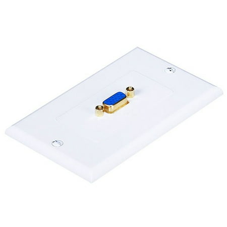 Svga Wall Plate - Monoprice 1-Port SVGA Coupler Female/Female Wall Plate - Gold Plated