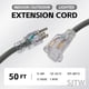 thumbnail image 2 of Cable de extensión EP 15 m iluminado para exteriores 12/3 SJTW 15A 125V, 2 of 6