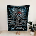thumbnail image 4 of to My Wife Blanket, Wedding Anniversary Blanket Gifts for Her, Romantic Gift for Wife from Husband, Anniversary Marriage Gift for Couple, Happy Anniversary Present for Girlfriend 50"x60", 4 of 5