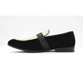 thumbnail image 5 of Men's Black and Gold Wedding Party Loafers By Roma Rio 5640, 5 of 7
