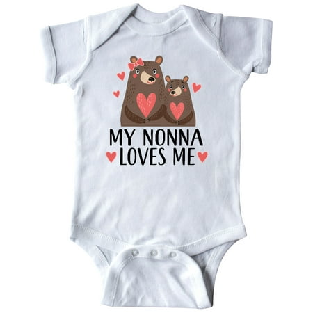 

Inktastic My Nonna Loves Me Bear Gift Baby Boy or Baby Girl Bodysuit