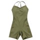 thumbnail image 2 of Gibobby pantalones siameses Sin incomodidad Apretado Pantalones de yoga Hollow Back Body Training Fitness Sports Mono(Verdinegro， M), 2 of 5
