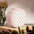 thumbnail image 6 of Naloa Corgi Dog And Heart Round Jewelry Box, Travel Jewelry Organizer, 3.9 x 3.9 x 2in Jewelry Storage Box for Women-Pink, 6 of 7