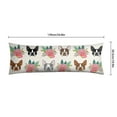thumbnail image 6 of Dog Lover's Body Pillow Cover - Soft & Breathable, Hidden Zipper, 20"x54", Cute Puppy & Floral Print - Perfect Gift for Pet Lovers, Side Sleepers & Dog Themed Decor, 6 of 7