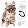 thumbnail image 3 of Fotbe Autumn Harvest Baskets Sudadera con Estampado para Perros Pequeños – Suéter con Capucha para Mascotas, Tela Suave de Forro Polar con Bolsillo-X-Large, 3 of 7