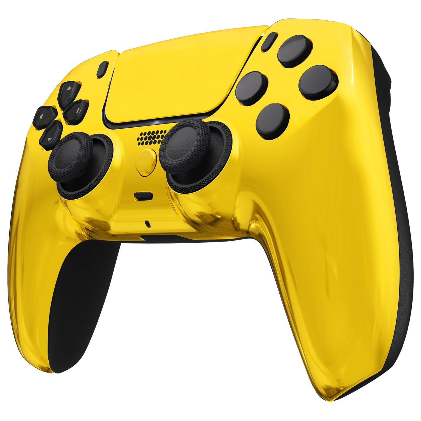 Chrome Gold MODDEDZONE M Series Custom controller for PS5 - Wireless, OEM-Quality Custom Designs for Playstation 5 Controller- Diverse & Unique Styles for Enhanced Gaming