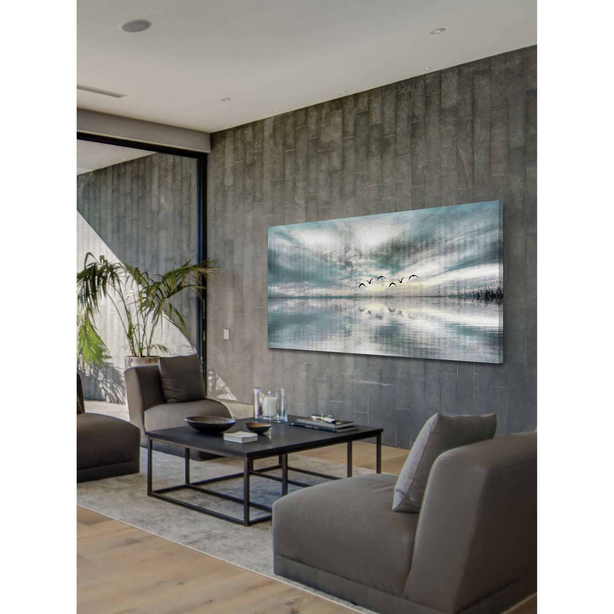 Parvez Taj Birds Skylight Art Print on Premium Canvas