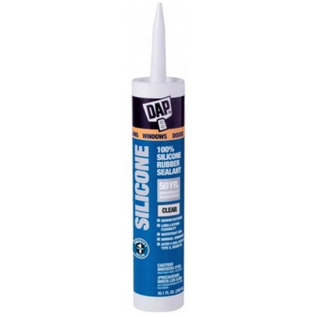 Dap® 9.8 oz Clear Window, Door & Siding Silicone Rubber (Best Silicone Sealant For Windows)