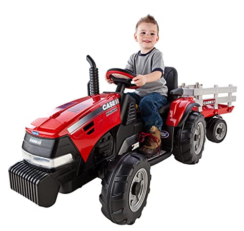 Peg Perego 12 Volt Tractor Front and Rear Wheel Replacement Pack, Black