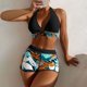 thumbnail image 1 of Mejor Belleza Mujer Traje de Baño de Moda Aumentar el tamaño 2 Piezas Tankini Tops de Bikini y Partes de Abajo Negro XL, 1 of 5