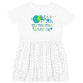 thumbnail image 3 of Inktastic My Mawmaw Loves Me Cute Elephants Girls Toddler Dress, 3 of 5