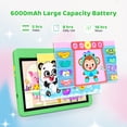 thumbnail image 7 of 10 inch Kids Tablet, Android 16 Tablet for Kid, 5-Core Processor, 24GB RAM, 128GB ROM Toddler Children,Tablets with Case, Parental Control, 5000mAh, WiFi, BT5.0, Dual Camera,Green, 7 of 7