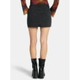 thumbnail image 3 of Madden NYC Women's Denim Pocket Mini Skirt, Sizes XXS-XXL, 3 of 5
