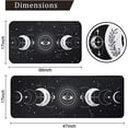 thumbnail image 3 of Moon Phase Kitchen Rug Set of 2, Goth Rug, Moon Rug, Black and White Constellation Halloween Kitchen Mat Rugs, Carpet- Gothic Witchy Moon Phase Kitchen Decor Decoration- 17x30 and 17x47 Inch, 3 of 6