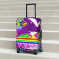 thumbnail image 2 of Lsque Geometry Dash Printed Luggage Cover, Travel Luggage Protector,Scratch and Dirt Resistant, Fits 18-32 Inch Luggage - Large, 2 of 9