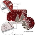 thumbnail image 3 of 18x24 Inch Dish Drying Mat for Kitchen Counter Absorbent Kitchen Mat Christmas Wood Snow Tree Dish Drying Pad Coffee Bar Accessories, 3 of 8