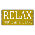 thumbnail image 1 of Relax at the Lake Wooden Sign Wall Decor, 1 of 1