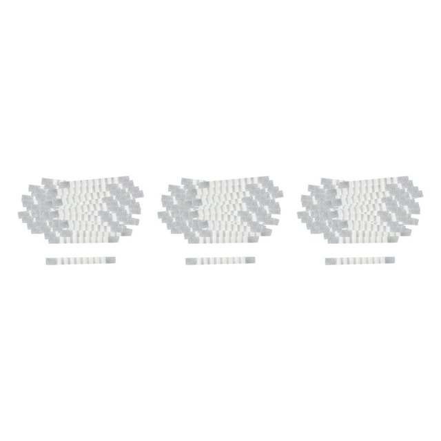 Toystoory 100Pcs Silicone Hanger Strips with Fins 10x90mm Hanger Clothes Grips Adhesive Type1