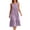 Purple, variant on Periwinkle Dresses for Women Boho Sleeveless Smocked Lace Hollow Out Casual Dress Elegant Work Ruffle Tiered A Line Beach Vacation Dress Light Blue M