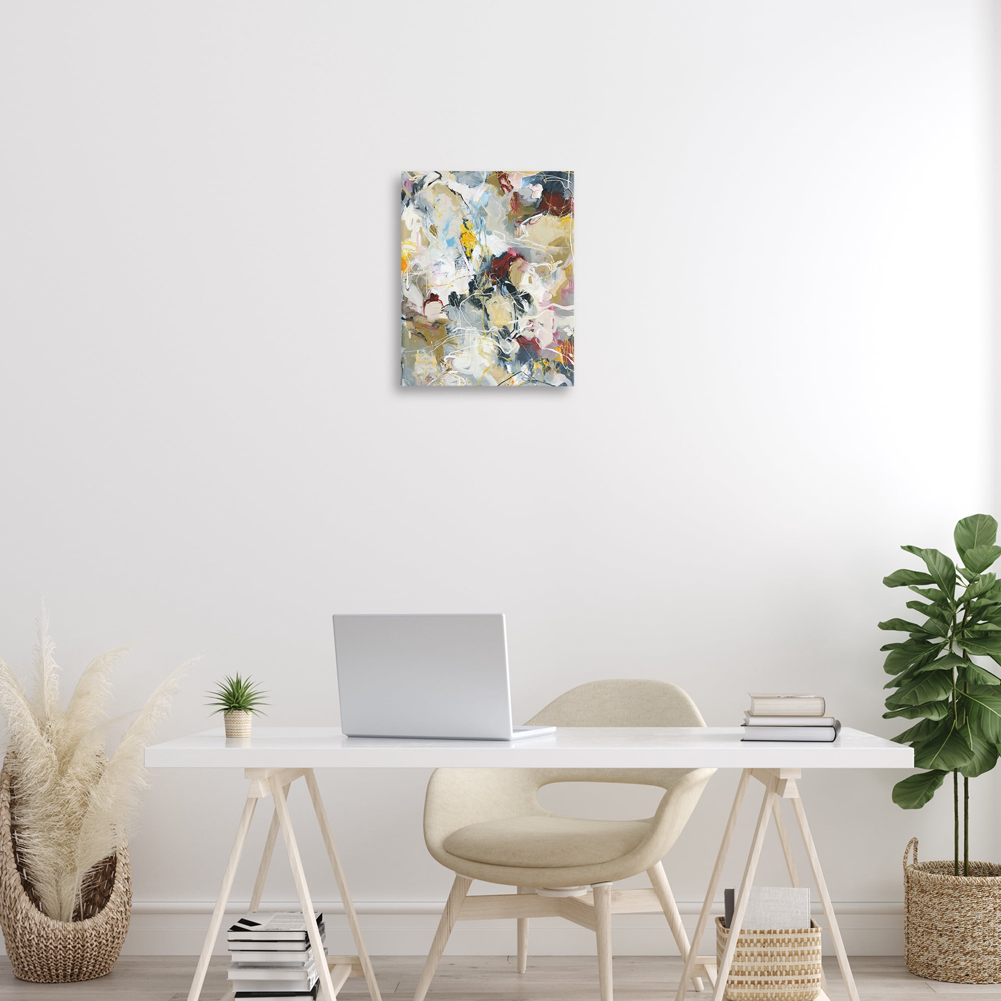 Energetic Frequency Abstract Canvas Wall Art, design by Design Fabrikken