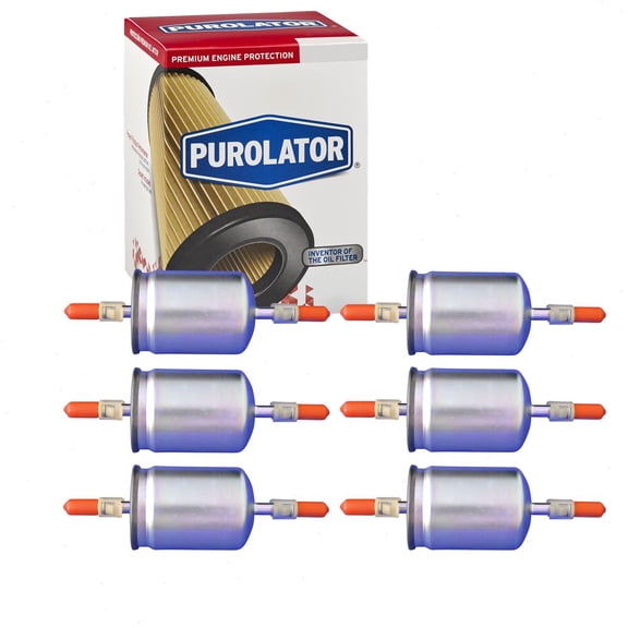6 pc Purolator F65217 Fuel Filters for 043-1036 1X43-9155-A 1X43-9155-AA 2512-1074 25121074 25121082 25121129 25121353 25160729 25161062 25161333 25313359 3078 3199 33078 33199 33425 3425 46403932