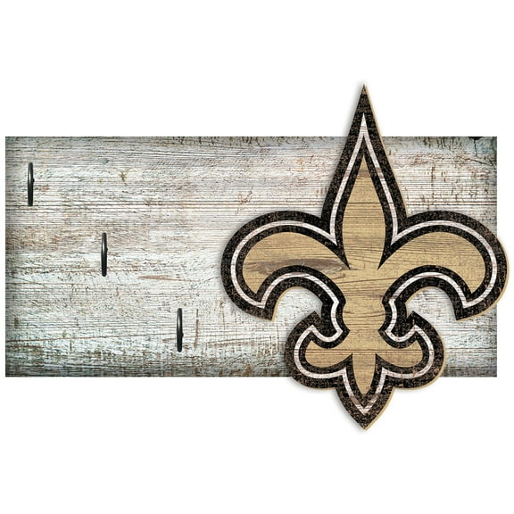 New Orleans Saints 6" x 12" Mounted Key Holder