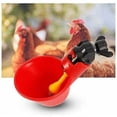 thumbnail image 1 of PCS en Bebedero para Pollo, Tazas Automáticas Pollo Automático Agua de Acero Inoxidable Pezones Laterales Horizontales Pollo Aves de Corral Bebedero para Conejo Bebedero Pezón Tornillo Tazón de Agua, 1 of 5