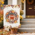 thumbnail image 4 of Fall House Yard Garden Flag 28 x 40 Inch Outside Double Pumpkin Rugby Maple Leaf Welcome Flag Farmhouse Holiday Patio Lawn House Outdoor Decorations, 4 of 6