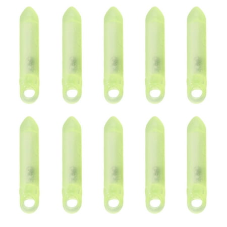 10Pcs Fluorescent Color Plastic Shell Hanging Hole Fishing Rattle Bead Loud 2 Steel Beads Fish Lure Rattle Stick Fishing Accessories