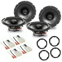NVX Front & Rear 6.5" Coaxial Car Speaker Upgrade Package for 2012-2018 Ford Focus 540W Peak