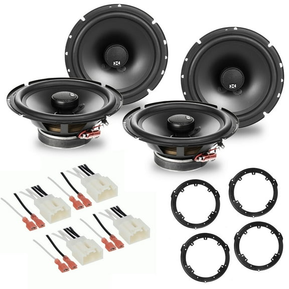 NVX Front & Rear 6.5" Coaxial Car Speaker Upgrade Package for 2012-2018 Ford Focus 540W Peak