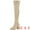 Gold, variant on DARING DIVA Women's Glitter Round Toe Chunky Heel Over the Knee High Boots Pink 9