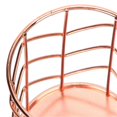 thumbnail image 1 of 2Pcs Pen Holder Round Rose Gold Desktop Storage Basket Metal Mesh Makeup Organizer Box, 1 of 3