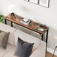 thumbnail image 3 of Aoile Narrow Console Table, Sofa Table with Outlets, Behind Couch Table for Living Room, Hallway Table for Entryway (Rustic Brown), 3 of 7