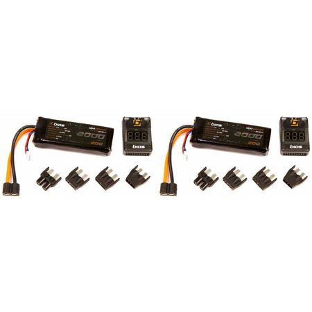 Bias 20C 2S 2000mAh 7.4V LiPo Battery with UNI Plug (EC3/Deans/Traxxas/Tamiya) for RC Car, Truck, Buggy, Boat, Quadcopter, Heli, and Drone x2 Packs Bias 20C 2S 2000mAh 7.4V LiPo Battery with UNI Plug (EC3/Deans/Traxxas/Tamiya) for RC Car, Truck, Buggy, Boat, Quadcopter, Heli, and Drone x2 Packs