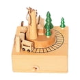 thumbnail image 1 of ruzhgo Music Boxes Wooden Rotating Carousel Portable Plant Musical Box Smooth Sturdy Elegant Switch Pure Sound Home Accessory Type 1 Type 2, 1 of 6