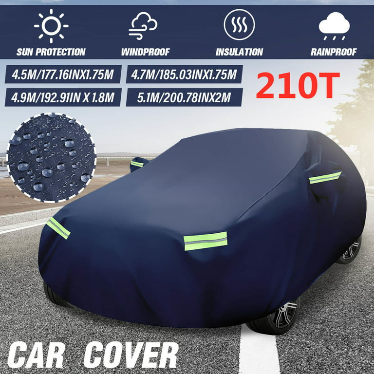 M/L/XL/XXL Universal Full Car Cover Waterproof All Weather