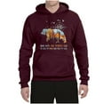 thumbnail image 2 of Wild Bobby, And Into The Forest I Go To Lose My Mind, Animal Lover, Unisex Graphic Hoodie Sweatshirt, Maroon, Medium, 2 of 4