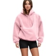 thumbnail image 3 of Cat Hoodie with Pouch Kangaroo Pouch Hoodie for Dogs Cats Pet Long Sleeve Hooded Pullover Animal Holder Sweatshirt Pink L, 3 of 3