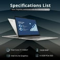 thumbnail image 3 of Lenovo Thinkpad X1 Yoga Touchscreen Laptop, 13.5" 2 in 1 2K Business Laptop, Intel Core i7-1160G7, 16GB RAM, 512GB SSD, Backlight Keyboard, Fingerprint Reader, Win 11 Pro, with Hotface 32GB USB Card, 3 of 13