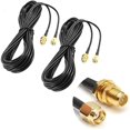 thumbnail image 1 of CORONIR 2Pack 33ft WiFi Antenna Extension Cable RP-SMA Male to Female Connector for Wireless LAN Router Bridge Wireless, 1 of 4