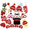 thumbnail image 4 of 35pcs/Set Valentine Day Photo Props LOVE Banners Photo Props Creative Party Photo Accessory Funny Taking Props Supplies for Wedding Proposal Use, 4 of 5