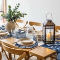 thumbnail image 6 of Beige Octopus Coastal Round 15 Inch Placemats Set of 6, Navy Blue Nautical Ocean Coral HeatResistant Non Slip Place Mats for Dining Table, Wipeable Braided Kitchen Table Mats for Housewarming, 6 of 9