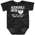 thumbnail image 3 of Inktastic Adorable Now...wait Till I Have a Beard Like Dad in White Boys Baby Bodysuit, 3 of 5