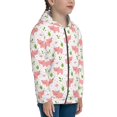thumbnail image 5 of Kdxio Funny Little Pigs Pattern Kids Boys Girls Zip Up Hoodie 3D Printed Hooded Sweatshirt Hoody Coat with Pocket 7-12 Y-Medium, 5 of 6