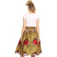 thumbnail image 2 of Sakkas Celine African Dutch Ankara Wax Print Full Circle Skirt - 25-Multi - One Size Regular, 2 of 5